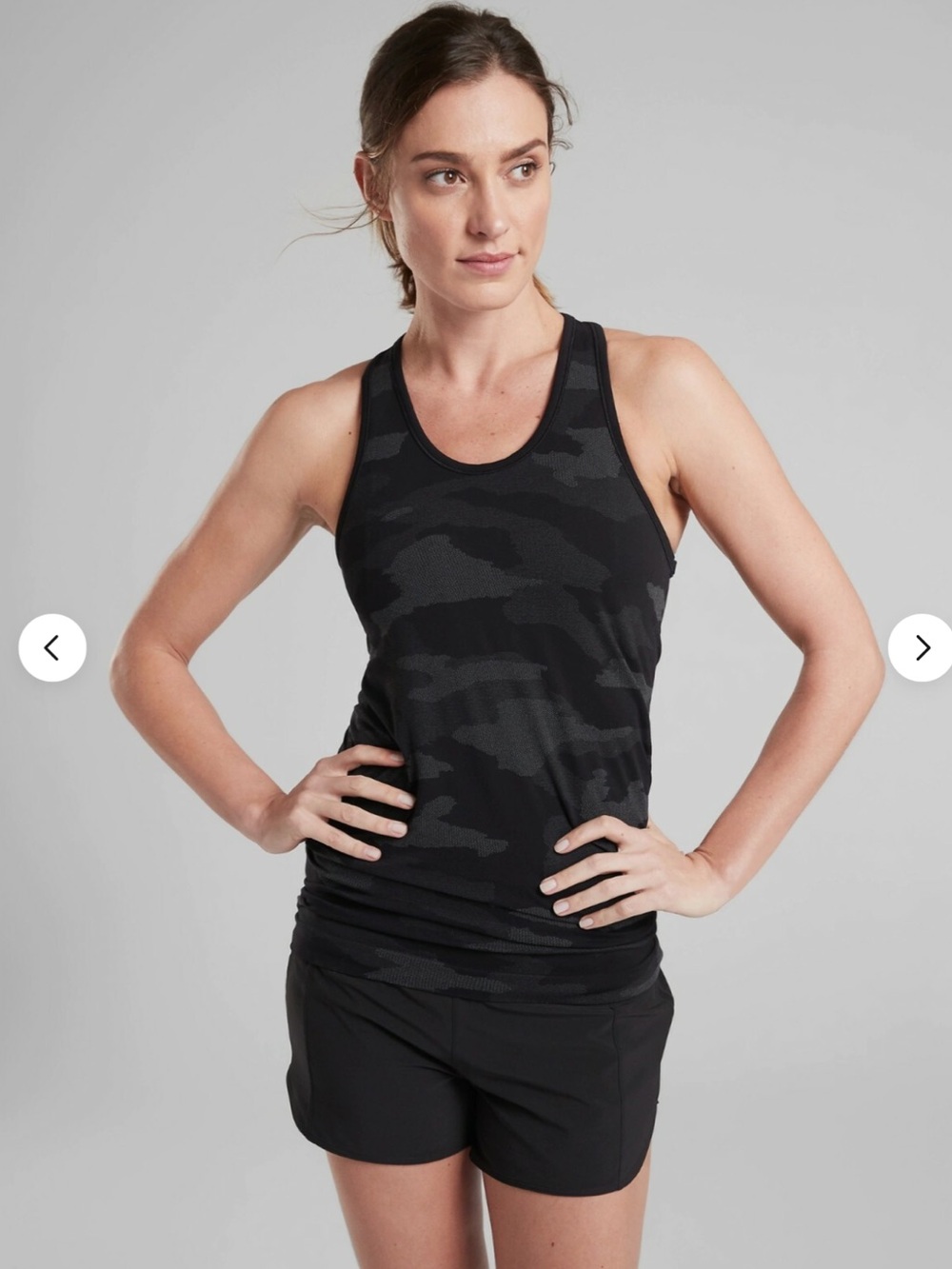 EUC ATHLETA Speedlight Camo Tank Top #429809 Lightweight Workout Gym Size Small